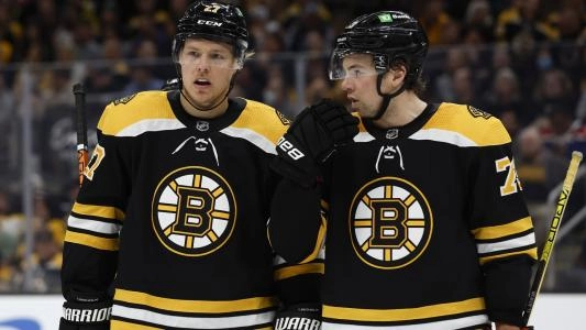 Charlie McAvoy and Hampus Lindholm
