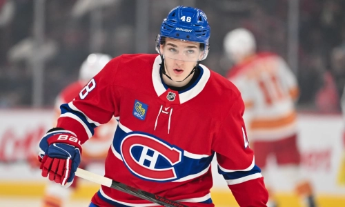 Montreal Canadiens Defenseman Lane Hutson