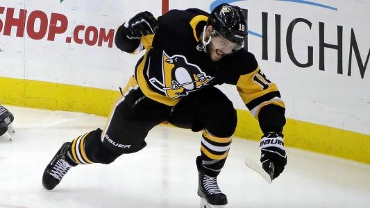 Former Penguin Alex Galchenyuk stumbling
