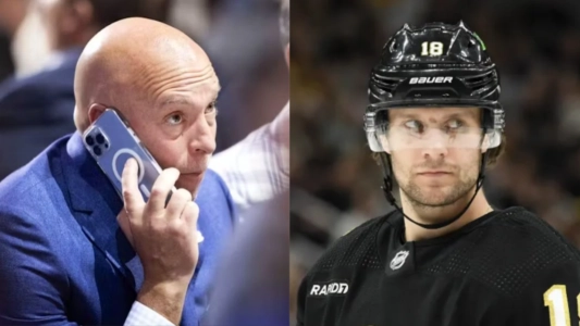 Kent Hughes et Pavel Zacha