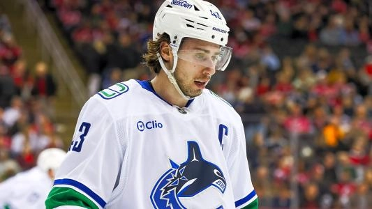 Vancouver Canucks captain Quinn Hughes.