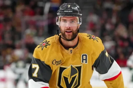 Alex Pietrangelo of the Vegas Golden Knights.