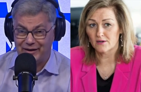 Mario Dumont et la pr&eacute;sidente de la F&eacute;d&eacute;ration des travailleurs et travailleuses du Qu&eacute;bec (FTQ), Magali Picard