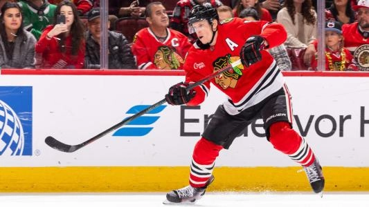Chicago Blackhawks' Connor Murphy plays during a hockey game