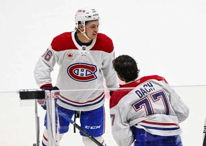 Photo of Zachary Bolduc and Kirby Dach