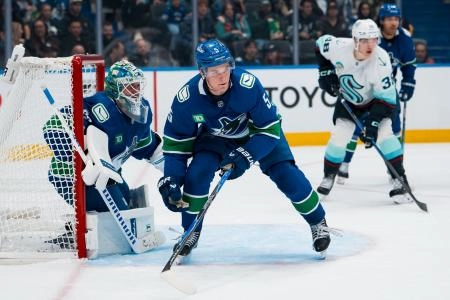 Vancouver Canucks defensive prospect Tom Willander.