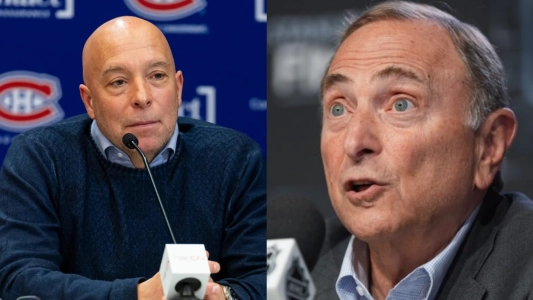 Kent Hughes et Gary Bettman