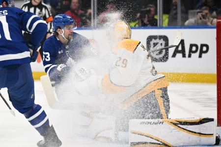 Matias Maccelli has made a good impression on the Leafs second line with William Nylander and John Tavares