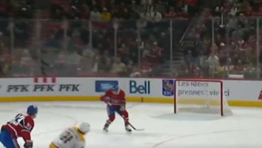 On sait maintenant ce que Lane Hutson a dit apr&egrave;s avoir bloqu&eacute; le lancer devant le filet d&eacute;sert