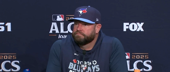Blue Jays manager John Schneider speaks on Mariners fans cheering on George Springer's injury #bluejays #mlb