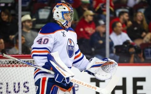 Nathaniel Day with the Edmonton Oilers