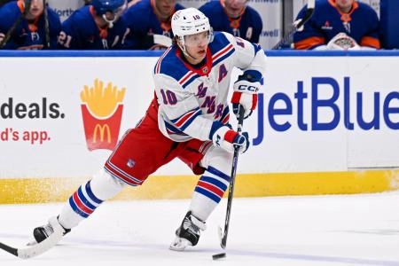 Artemi Panarin with the New York Rangers