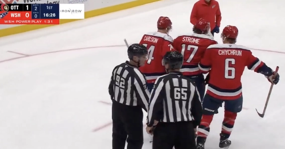 Capitals forward Dylan Strome hurt