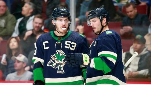 Former Vancouver Canucks forwards Bo Horvat and J.T. Miller