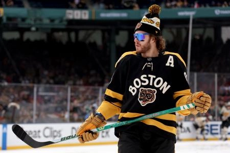 David Pastrnak of the Boston Bruins.