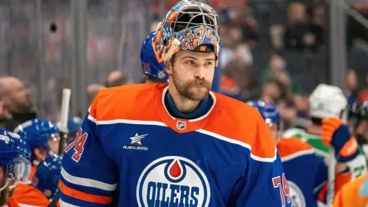 Edmonton Oilers goaltender Stuart Skinner.