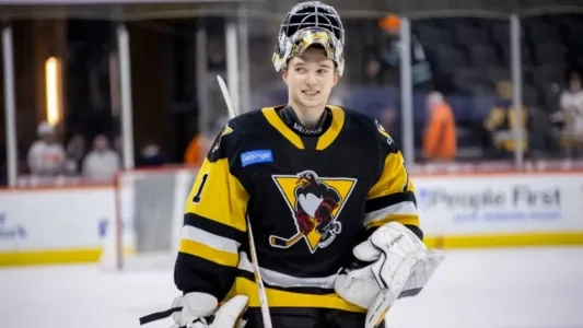 Pittsburgh Penguins goaltender Sergei Murashov.