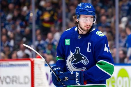 Quinn Hughes, captain of the Vancouver Canucks.
