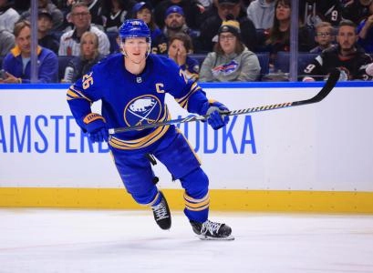 Rasmus Dahlin, captain of the Buffalo Sabres.