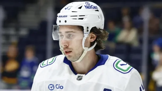 Vancouver Canucks captain Quinn Hughes.