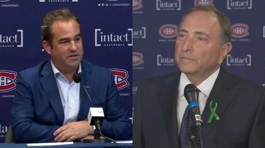 Geoff Molson et Gary Bettman