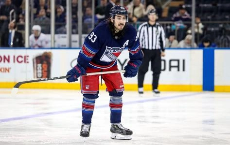 Mika Zibanejad of the New York Rangers.