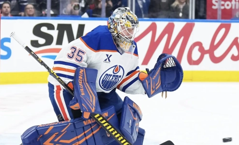 Oilers goaltender Tristan Jarry