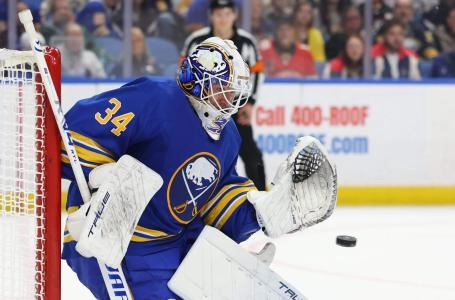 Alex Lyon of the Buffalo Sabres.