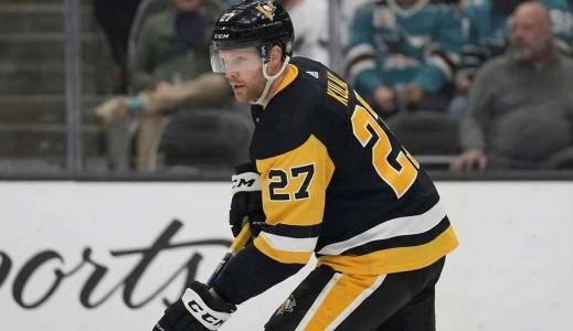 Pittsburgh Penguins' Brett Kulak skates during a game