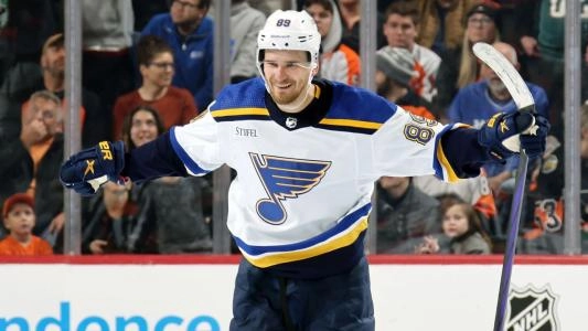 Pavel Buchnevich of the St. Louis Blues.