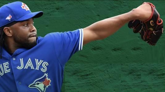 Apr 1, 2021; Bronx, New York, USA; Toronto Blue Jays relief pitcher Rafael Dolis (41) pitches against the New York Yankees during the eighth inning of an opening day game at Yankee Stadium. Mandatory Credit: Brad Penner-Imagn Images