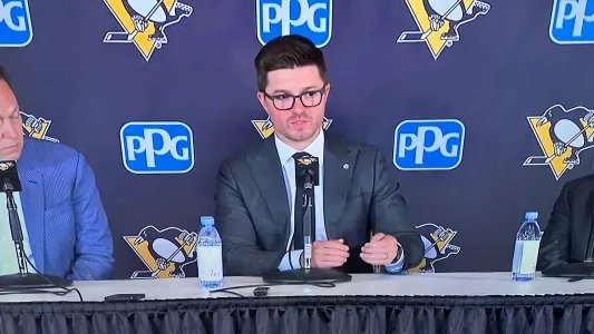 Pittsburgh Penguins GM Kyle Dubas answers questions