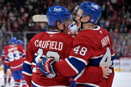 Cole Caufield et Lane Hutson