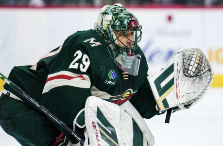 Marc-Andre Fleury with the Wild