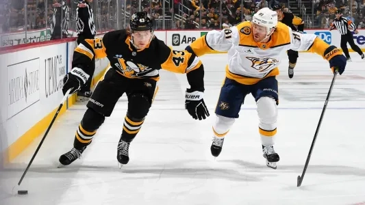 Pittsburgh Penguins forward Danton Heinen.