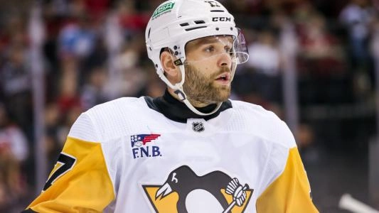 Pittsburgh Penguins' Bryan Rust looks on during a game