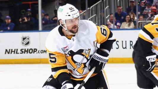 Pittsburgh Penguins' Erik Karlsson plays during a hockey game