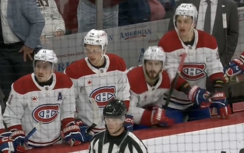 Brendan Gallagher, Zachary Bolduc, Phillip Danault et Ivan Demidov