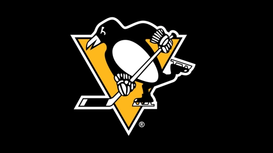 Pittsburgh Penguins logo on a black background