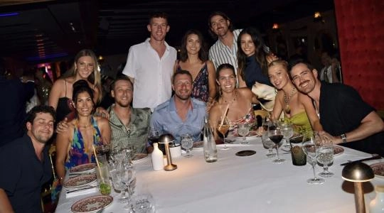 Sunday January 11, 2026 Toronto Blue Jays Ernie Clement, Jeff Hoffman, Chris Bassitt, Max Scherzer, Kevin Gausman, Shane Bieber, on vacation in St. Barts with their wives and girlfriends. PHOTO CREDIT: Taylor Gausman - Instagram