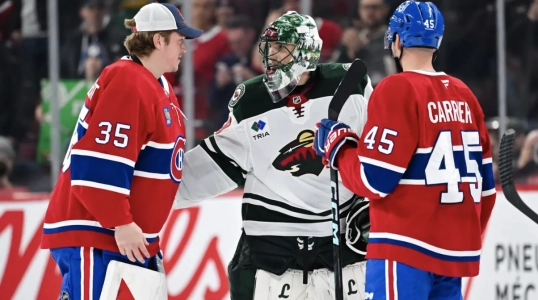 Samuel Montembeault, Marc-Andr&eacute; Fleury et Alexandre Carrier