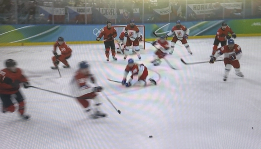 Il y avait six joueurs tch&egrave;ques sur la patinoire lors du but inscrit par Ondrej Palat contre le Canada en quarts de finale.