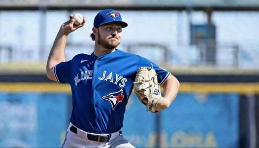 Feb 20, 2026; Dunedin, FL, USA; Toronto Blue Jays pitcher Spencer Miles (62) at the Player Development Complex.