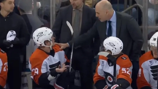 Rick Tocchet interaction with Michkov