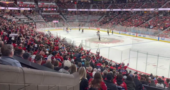 Match entre les Canadiens de Montr&eacute;al et les S&eacute;nateurs d'Ottawa