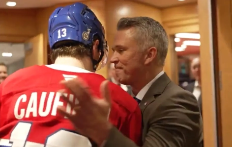 Martin St-Louis et Cole Caufield
