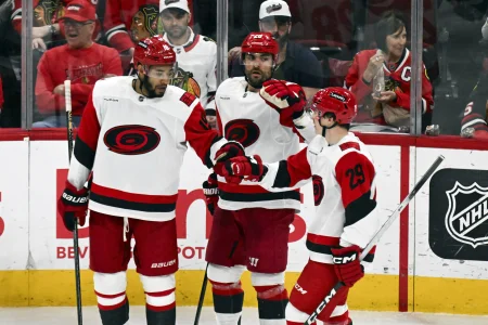 Seven Hurricanes players ruled out last minute, forcing Brind'Amour to reshuffle everything