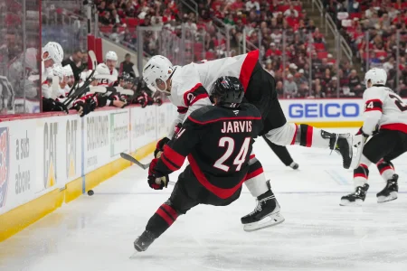 Travis Green gives an injury update on Artem Zub after awkward collision forced him to leave game one