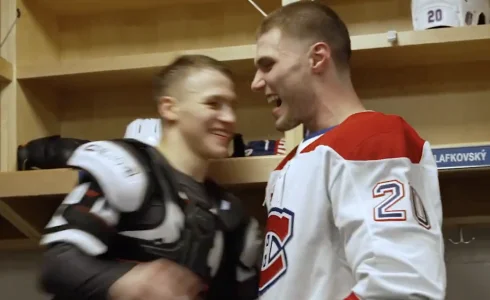 Ivan Demidov et Juraj Slafkovsky