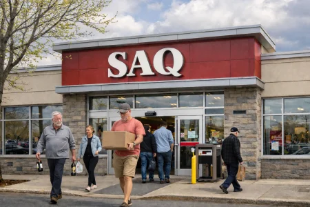 La SAQ recule et fait réagir au Québec